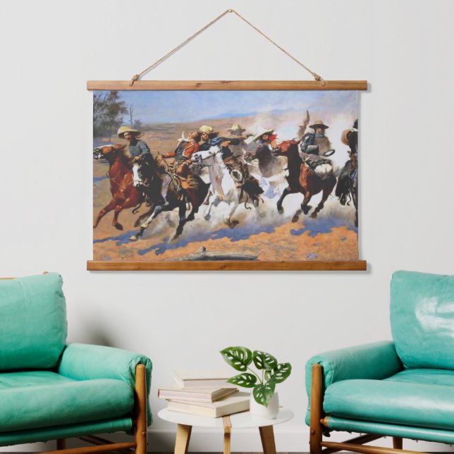 Wood Topped Wall Tapestry (Living Room)