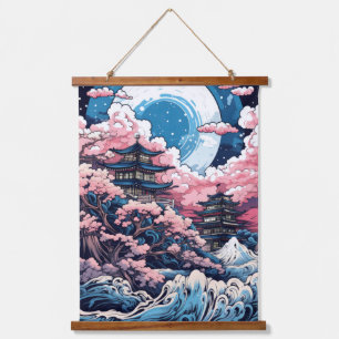 Wood Topped Wall Tapestry