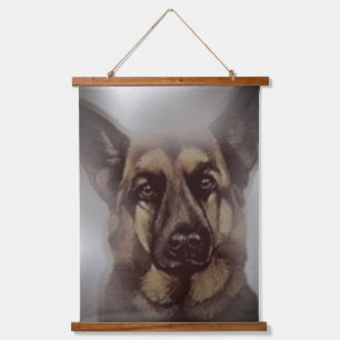 Wood Topped Wall Tapestry