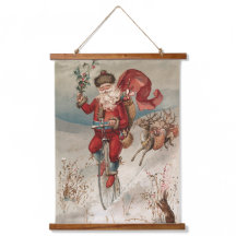 Wood Topped Wall Tapestry