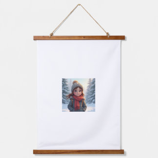 Wood Topped Wall Tapestry