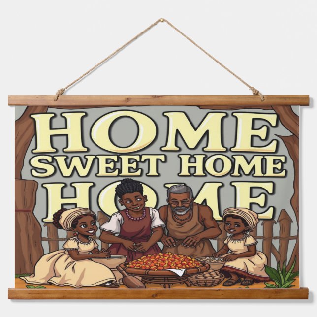 Wood Topped Wall Tapestry (Front)