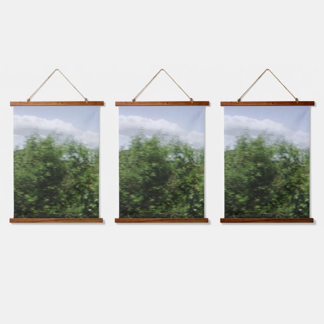 Wood Topped Wall Tapestry 3 style and design (Triple)