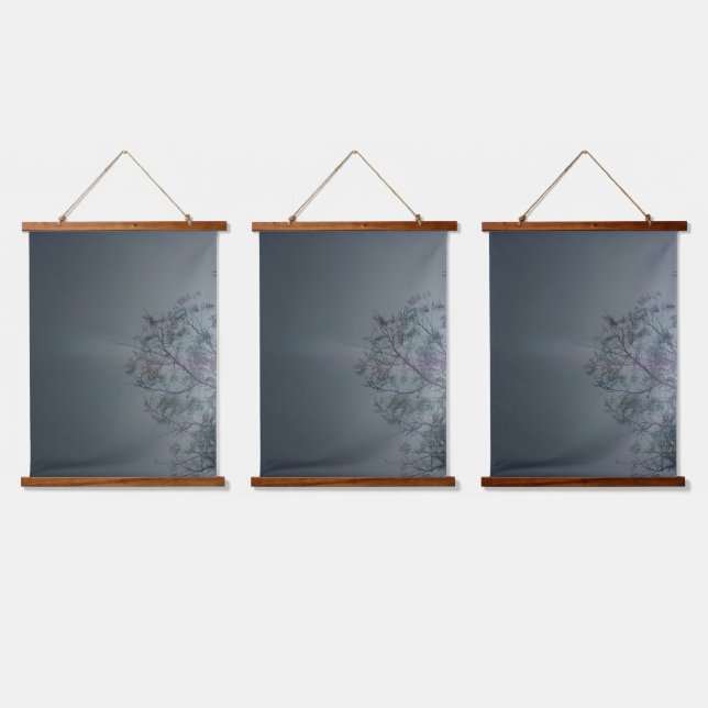 Wood Topped Wall Tapestry 3 style and design (Triple)
