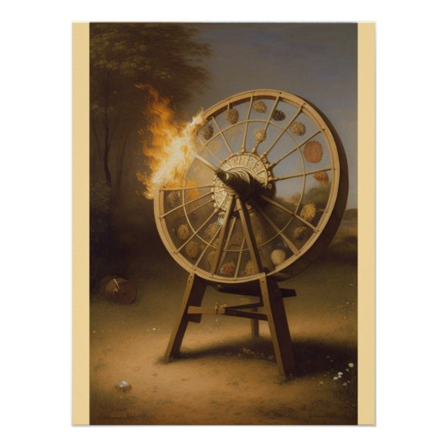 Wood Topped Wall Tapestry Poster (Front)