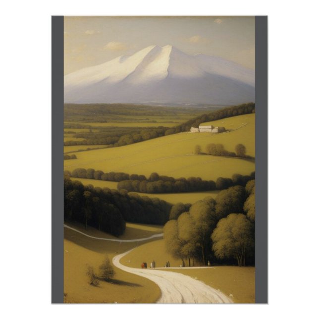 Wood Topped Wall Tapestry Poster (Front)