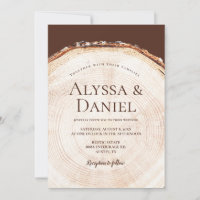Wood Tree bark Rustic Wedding 