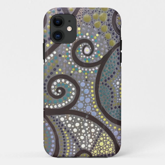 Wood Tree Boho Grey Artwork Case-Mate iPhone Case (Back)
