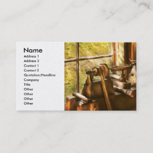 Wood Turner - An Old Lathe Business Card