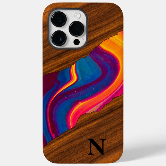 Wood Vibrant Colour River Case-Mate iPhone Case (Back)