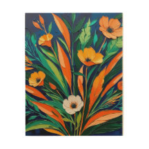 Wood Wall Art Flower