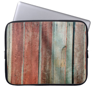 wood wall in vintage colorabstract,aged,background laptop sleeve