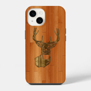 Wood - White Tail Buck Deer iPhone 14 Case
