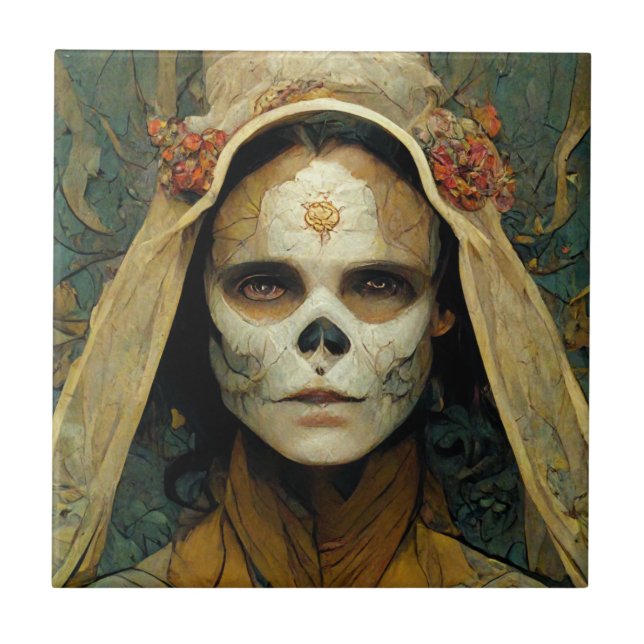 Wood Witch 1 Fantasy Tile (Front)