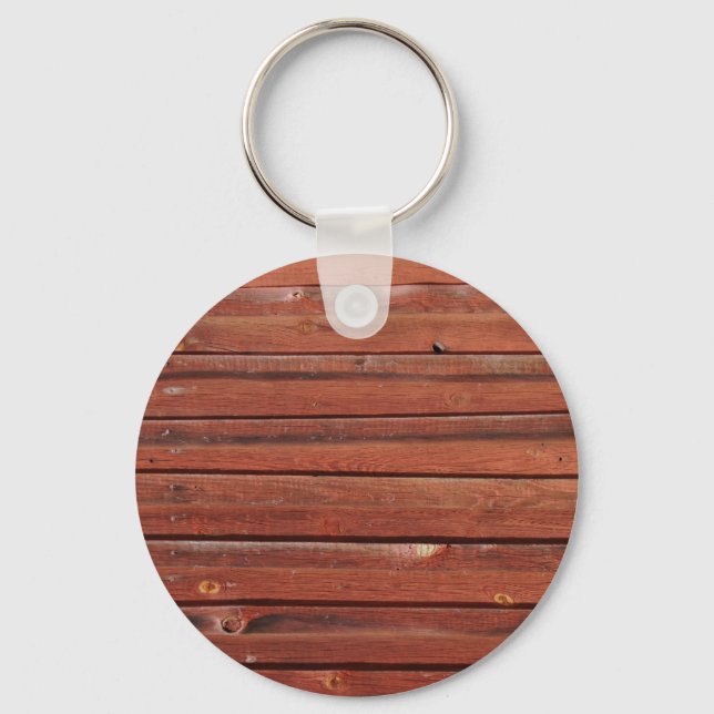 Wood with antique Patina Key Ring (Front)