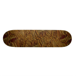 Wood with fiberglass skateboard