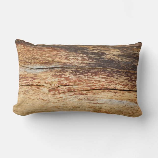 Wood Wooden Texture Cushion Throw Pillow (Front)