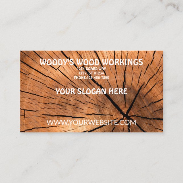 Wood Workings Business Card (Front)