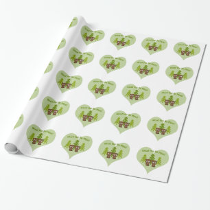 Wood You Be Mine Beavers Wrapping Paper