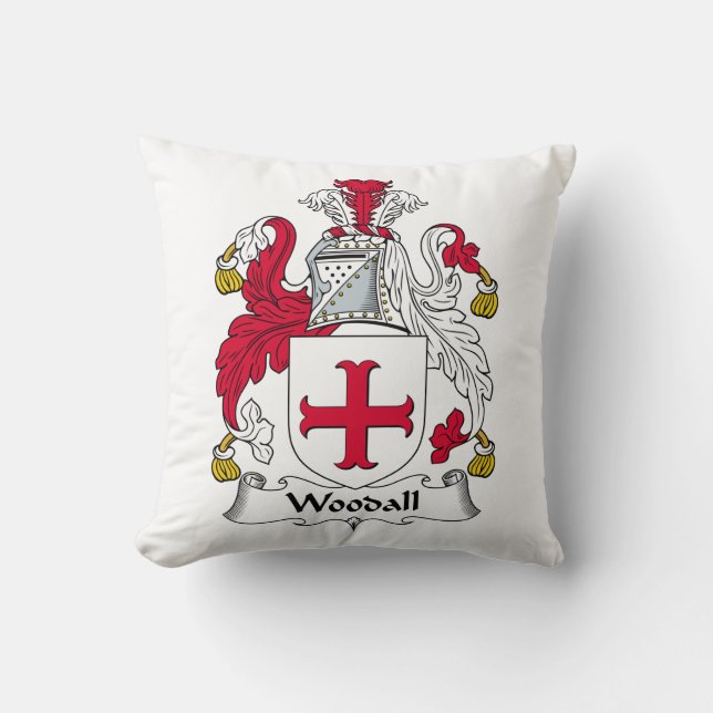 Woodall Family Crest Cushion (Front)