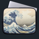 Woodblock print by Katsushika Hokusai Laptop Sleeve<br><div class="desc">Great Wave off Kanagawa by Katsushika Hokusai.(1760 - 1849).This image (or other media file) is in the public domain because its copyright has expired.</div>