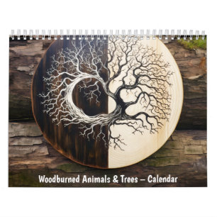 Woodburned Animals & Trees – 2026 Calendar