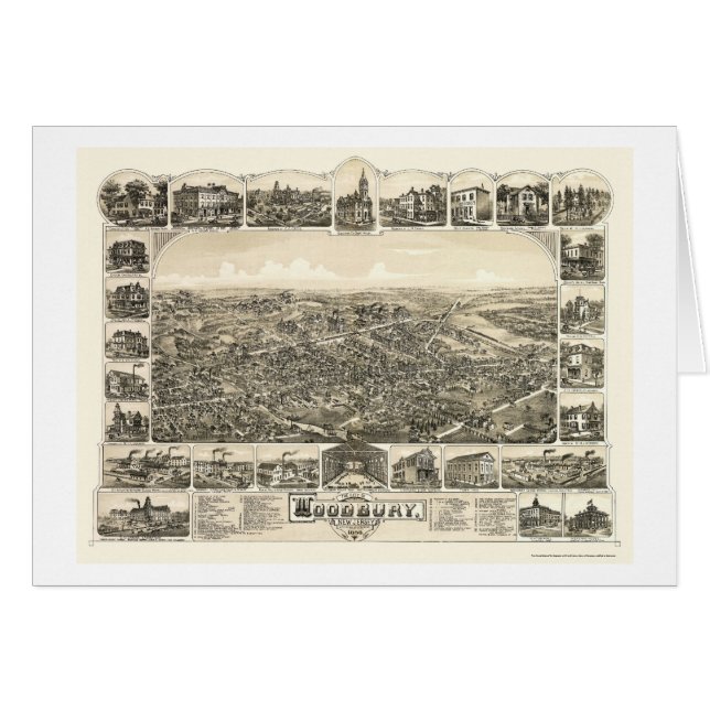 Woodbury, NJ Panoramic Map - 1886 (Front Horizontal)