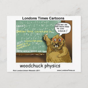 Woodchuck Physics Funny Gifts Tees Mugs & Cards
