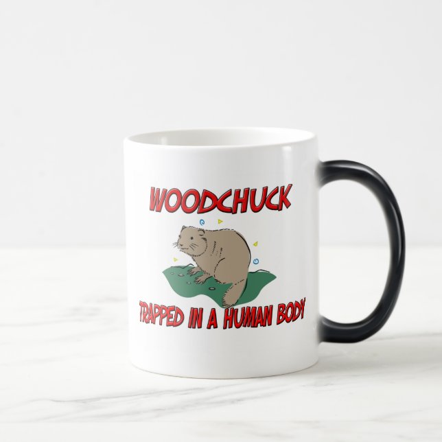 Woodchuck trapped in a human body magic mug (Right)