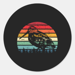 Woodcock Hunter Timberdoodle Bogsucker Hokumpoke Classic Round Sticker