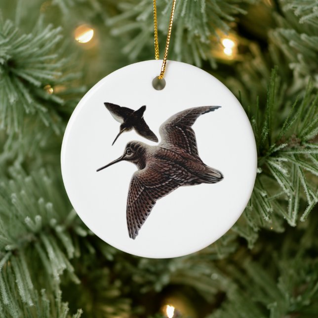 Woodcock hunting ceramic tree decoration (Tree)