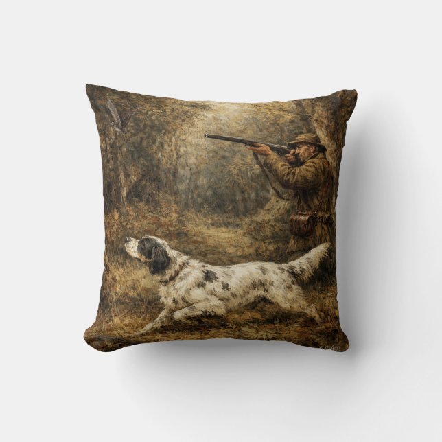 Woodcock hunting  cushion (Front)
