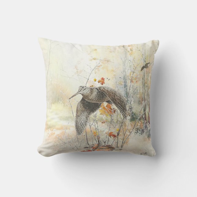 Woodcock Hunting Season  Cushion (Front)
