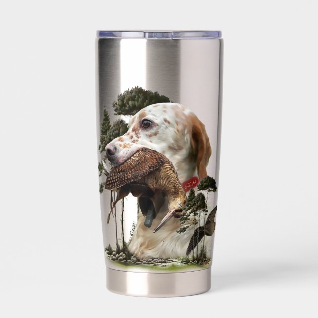 Woodcock Hunting Season Insulated Tumbler (Back)