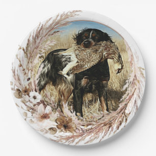 Woodcock hunting with Brittany Spaniel     Paper Plate