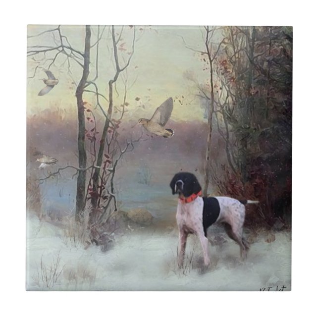 Woodcock Hunting with GSP     Tile (Front)