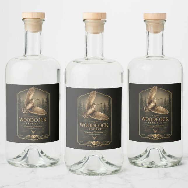 Woodcock  liquor bottle label (Bottles)