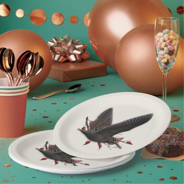 Woodcock  paper plate (Multi)