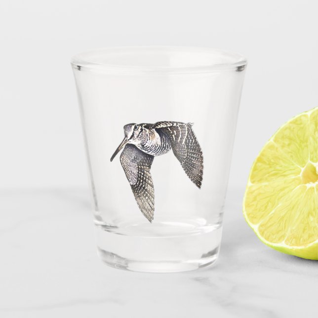 Woodcock  shot glass (Front)