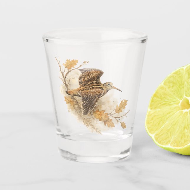 Woodcock  shot glass (Front)