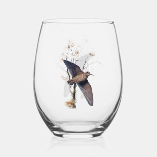 Woodcock stemless wine glass