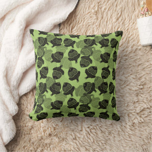 Woodcut Acorn Cushion