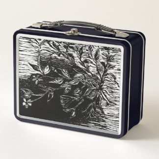 Woodcut Lunch Metal Lunch Box