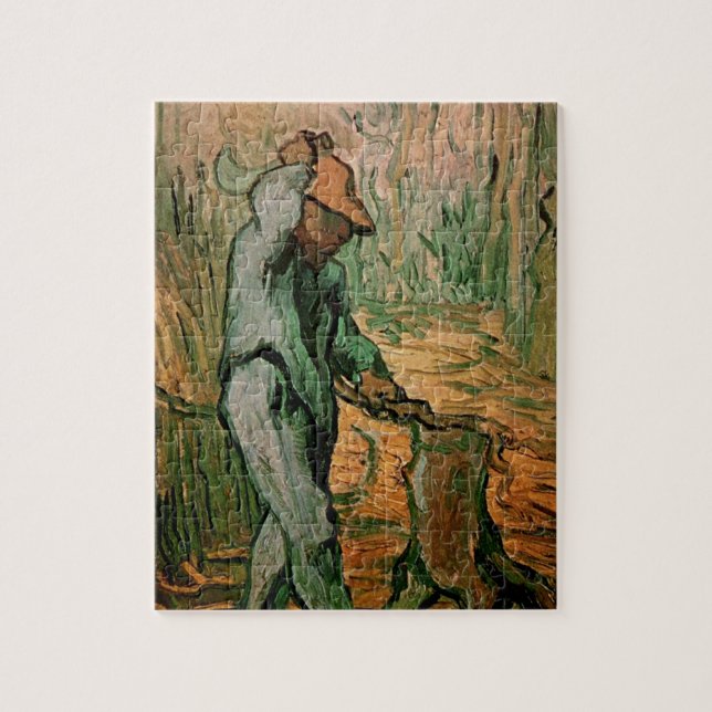 Woodcutter (after Millet) by Vincent van Gogh Jigsaw Puzzle (Vertical)