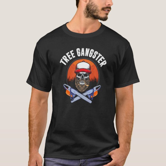 Woodcutter Logger Lumberjack Aborist Tree Worker T-Shirt (Front)