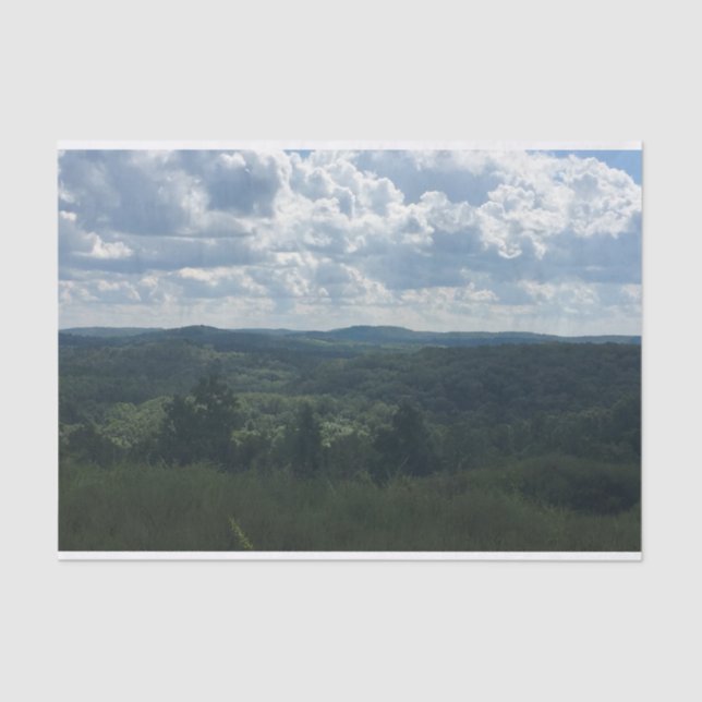 Wooded Landscape Tissue Paper (Front)