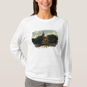 Wooded Landscape with Figures near a Church T-Shirt