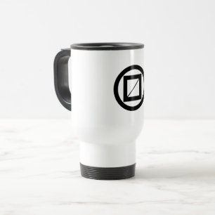 Wooded measure in circle travel mug