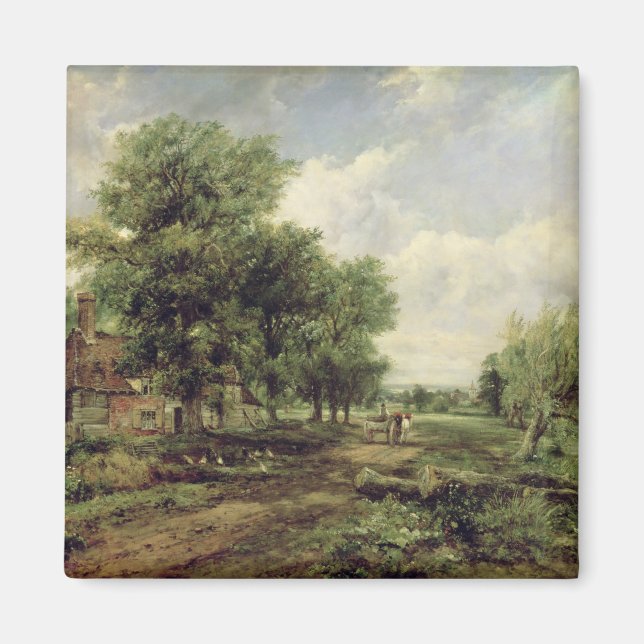 Wooded river landscape magnet (Front)
