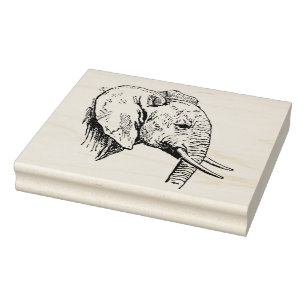Wooden Art Stamp - Elephant
